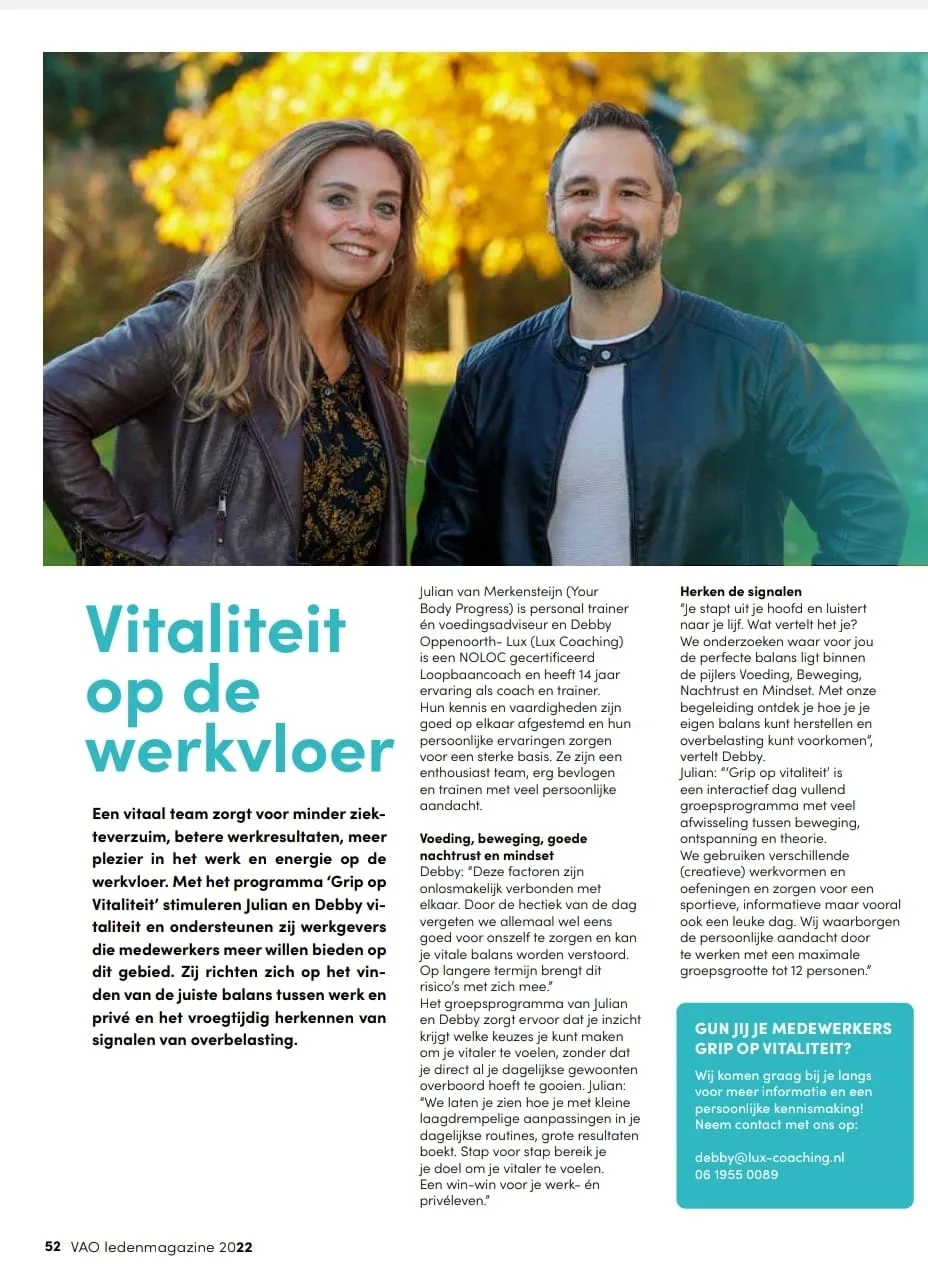 Vitaliteit op de werkvloer